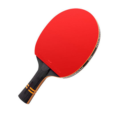 Raquetes de tênis de mesa de material de lâmina de fibra de carbono com padel de madeira pura e 5 plies fundo de madeira natural